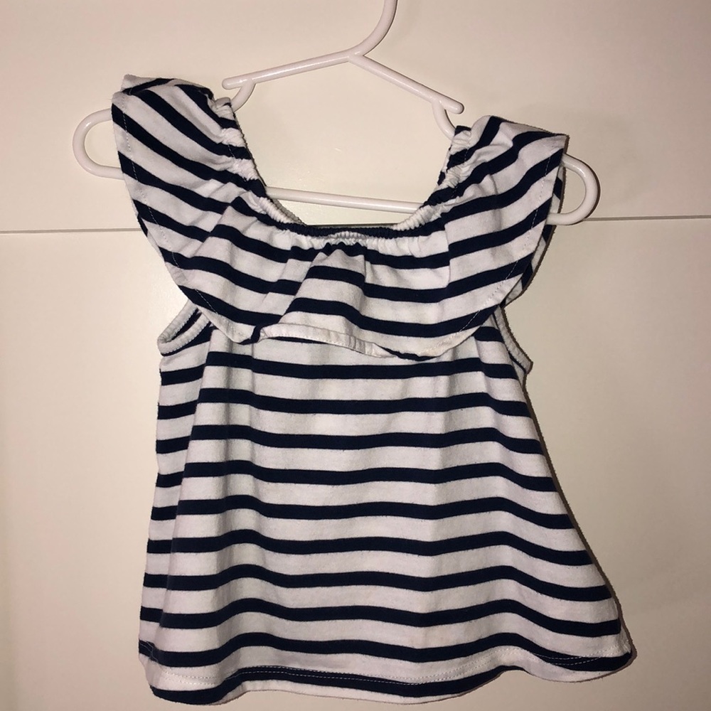 Old Navy Ruffle Striped Top